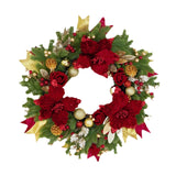 Christmas Wreath Outside Door Ornaments Xmas Wreath for Festival Wall Window Diameter 50cm