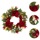 Christmas Wreath Outside Door Ornaments Xmas Wreath for Festival Wall Window Diameter 50cm