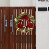 Christmas Wreath Outside Door Ornaments Xmas Wreath for Festival Wall Window Diameter 50cm