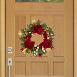 Christmas Wreath Outside Door Ornaments Xmas Wreath for Festival Wall Window Diameter 50cm