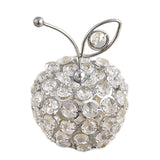Maxbell Maxbell Fruit Statue Ideal Gift Artificial Fruit Figurine for Kitchen Table Bookcase Apples Silver