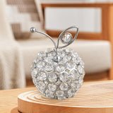 Maxbell Maxbell Fruit Statue Ideal Gift Artificial Fruit Figurine for Kitchen Table Bookcase Apples Silver