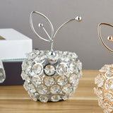 Maxbell Maxbell Fruit Statue Ideal Gift Artificial Fruit Figurine for Kitchen Table Bookcase Apples Silver