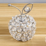 Maxbell Maxbell Fruit Statue Ideal Gift Artificial Fruit Figurine for Kitchen Table Bookcase Apples Silver