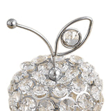 Maxbell Maxbell Fruit Statue Ideal Gift Artificial Fruit Figurine for Kitchen Table Bookcase Apples Silver