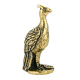 Maxbell Maxbell Brass Peacock Ornament Animal Collection Figurine for Office Bookshelf Decor