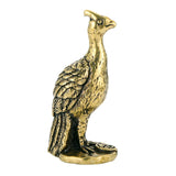 Maxbell Maxbell Brass Peacock Ornament Animal Collection Figurine for Office Bookshelf Decor