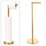 Maxbell Maxbell Toilet Paper Holder Stand Tissue Roll Holder for Washroom Bathroom Farmhouse Single pole