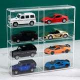 Maxbell 2x1/64 Diecast Car Display Case Protective for Collectors Alloy Car Sports Car