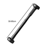 Maxbell Maxbell Adjustable Closet Rod Sturdy Curtain Rod for Balcony Bedroom Hanging Clothes 0.5 to 0.8m Black