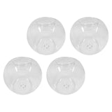 Maxbell Maxbell 4Pcs Glass Candle Holder Tealight Candle Holder for Bar Cafe Thanksgiving