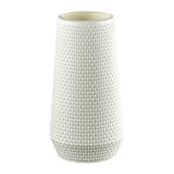 Maxbell Maxbell Modern Art Plastic Flower Vase Table Ornament for Kitchen Office Decor White