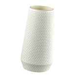 Maxbell Maxbell Modern Art Plastic Flower Vase Table Ornament for Kitchen Office Decor White