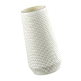 Maxbell Maxbell Modern Art Plastic Flower Vase Table Ornament for Kitchen Office Decor White