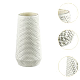Maxbell Maxbell Modern Art Plastic Flower Vase Table Ornament for Kitchen Office Decor White
