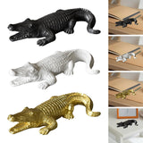 Maxbell Maxbell Crocodile Figurine Souvenirs Ornament Crafts Resin for Table Bedroom Balcony black