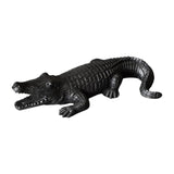 Maxbell Maxbell Crocodile Figurine Souvenirs Ornament Crafts Resin for Table Bedroom Balcony black
