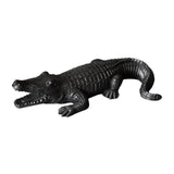 Maxbell Maxbell Crocodile Figurine Souvenirs Ornament Crafts Resin for Table Bedroom Balcony black