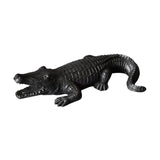 Maxbell Maxbell Crocodile Figurine Souvenirs Ornament Crafts Resin for Table Bedroom Balcony black