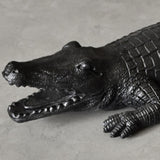 Maxbell Maxbell Crocodile Figurine Souvenirs Ornament Crafts Resin for Table Bedroom Balcony black