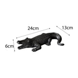 Maxbell Maxbell Crocodile Figurine Souvenirs Ornament Crafts Resin for Table Bedroom Balcony black