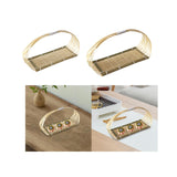 Bamboo Basket Decorative Display Basket for Picnic Cafe Kitchen Organization M