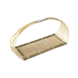 Bamboo Basket Decorative Display Basket for Picnic Cafe Kitchen Organization M