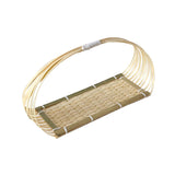 Bamboo Basket Decorative Display Basket for Picnic Cafe Kitchen Organization M