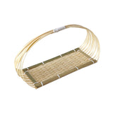 Bamboo Basket Decorative Display Basket for Picnic Cafe Kitchen Organization M