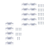 Maxbell Maxbell Curtain Rod Holders Metal Curtain Rod Hooks for Kitchen Supplies Home Office 10 pieces
