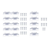 Maxbell Maxbell Curtain Rod Holders Metal Curtain Rod Hooks for Kitchen Supplies Home Office 10 pieces