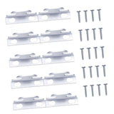 Maxbell Maxbell Curtain Rod Holders Metal Curtain Rod Hooks for Kitchen Supplies Home Office 10 pieces