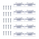 Maxbell Maxbell Curtain Rod Holders Metal Curtain Rod Hooks for Kitchen Supplies Home Office 10 pieces