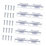 Maxbell Maxbell Curtain Rod Holders Metal Curtain Rod Hooks for Kitchen Supplies Home Office 10 pieces