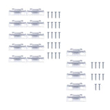 Maxbell Maxbell Curtain Rod Holders Metal Curtain Rod Hooks for Kitchen Supplies Home Office 10 pieces