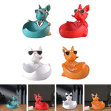 Maxbell Maxbell Dog Statue with Storage Tray Resin Candy Tray for Bedroom TV Cabinet Desktop Green