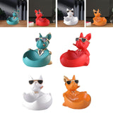 Maxbell Maxbell Dog Statue with Storage Tray Resin Candy Tray for Bedroom TV Cabinet Desktop Green