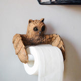 Maxbell Maxbell Creative Owl Toilet Paper Holder Cute Towel Holder for Kitchen Washroom Home