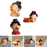 Maxbell Maxbell Cartoon Girl Figurine Collection Desktop Decor for Car Tabletop Housewarming Take photo