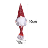 Maxbell Maxbell Christmas Glowing Doll Art for Themed Party Table Centerpiece Christmas Gift Red