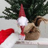 Maxbell Maxbell Christmas Glowing Doll Art for Themed Party Table Centerpiece Christmas Gift Red