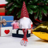 Maxbell Maxbell Christmas Glowing Doll Art for Themed Party Table Centerpiece Christmas Gift Red