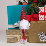 Maxbell Maxbell Christmas Glowing Doll Art for Themed Party Table Centerpiece Christmas Gift Red