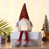 Maxbell Maxbell Christmas Glowing Doll Art for Themed Party Table Centerpiece Christmas Gift Red