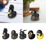 Gothic Duck Figurine Ornament Unique Crafts Novelty for Bedroom Desktop Bars Style A