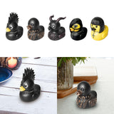 Gothic Duck Figurine Ornament Unique Crafts Novelty for Bedroom Desktop Bars Style A