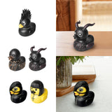 Gothic Duck Figurine Ornament Unique Crafts Novelty for Bedroom Desktop Bars Style A