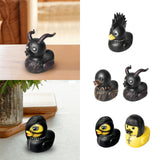 Gothic Duck Figurine Ornament Unique Crafts Novelty for Bedroom Desktop Bars Style A