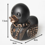 Gothic Duck Figurine Ornament Unique Crafts Novelty for Bedroom Desktop Bars Style B