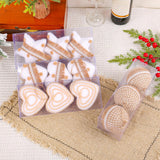 Maxbell Maxbell 3Pcs DIY Christmas Tree Pendants Ornaments Wreath Decorative Hanging Baubles Heart